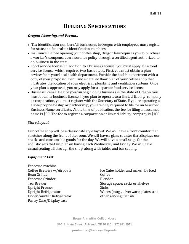 Coffee house project plan Coffee house project plan
